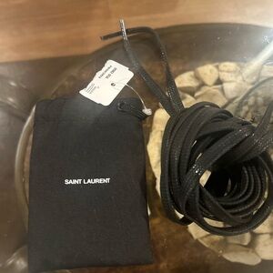Saint Laurent Shoe Laces w/ Dust Bag NWT